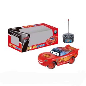 3D Mcqueen Car With Remote Control (Rechargeable Battery)