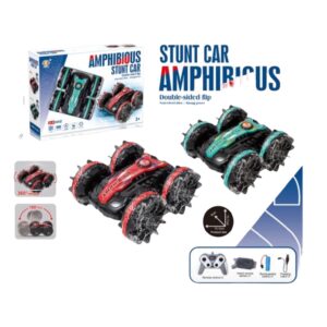 Stunt Car Amphibious Double Sided Flip With Remote Controller 360 Degree Rotate&180Degree Flip (USB Charging)
