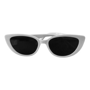 white cat-eye sunglasses