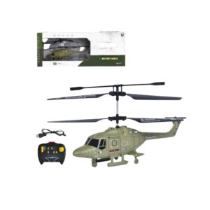 Helicopter Military Series With Remote Control (You can charge the power through the wire)
