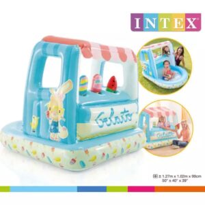 Intex Ice Cream Stand Inflatable Playhouse and Pool(1.27mx1.02mx99cm)