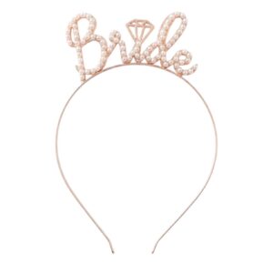 Bride Rosegold&Pearl Headband