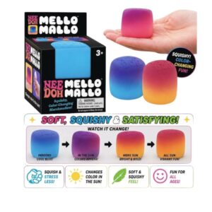 Needoh Mello Mallo Squishy,Color changing Marchmallow