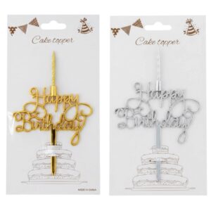 Birthday Candle With Cake Topper