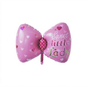 Pink Sweet Little Lady Bow Balloon