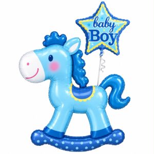 Rocking Horse Baby Boy Airwalker Balloon