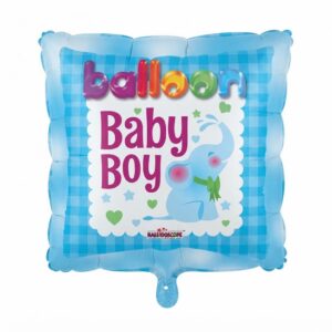 Welcome Baby Boy Little Elephant Pillow Balloon