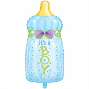 It’s A Boy Blue And Yellow Baby Bottle SUPERSHAPE