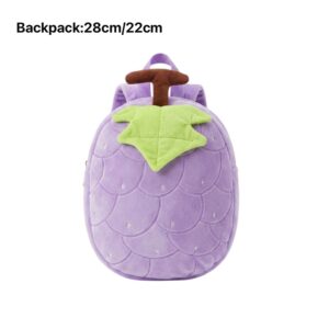 Grape Cloth Backpack 1 Zipper compartment