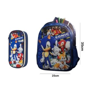 Sonic The Hedgehog Set of Two Backpack + pencil case