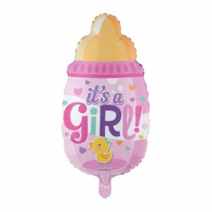 It’s A Girl Baby Bottle Balloon