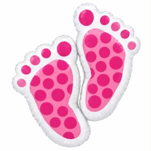 Pink Footprint Balloon