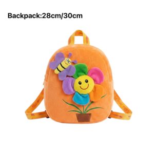 Bee&Flower Cloth Backpack Set 1 Zipper Compartment