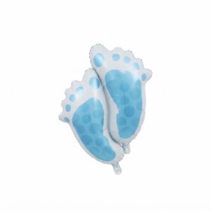 Blue And White Baby Footprint