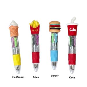 Fast Food Special Pen(Grey-Green-Purple-Blue)