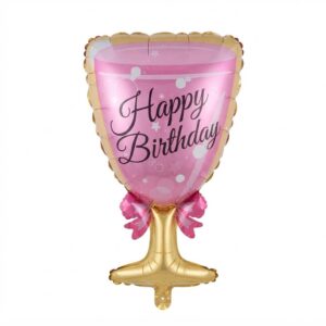 Happy Birthday Champagne Cup Balloon