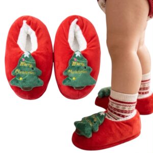 Red Soft-Plush Indoor Slippers