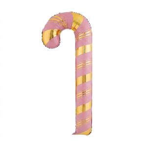 Pink Candy Cane Foil Balloon