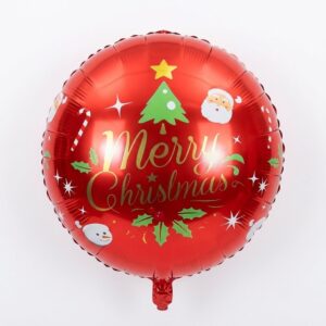 Merry Christmas Round Foil Balloon