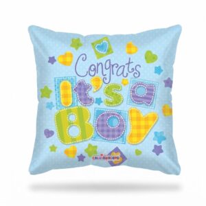 Congrats It’s A Boy Blue Pillow Balloon