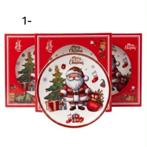 Santa Claus Christmas Dinner Plate