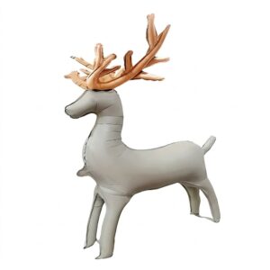 White Standing Reindeer Foil Balloon