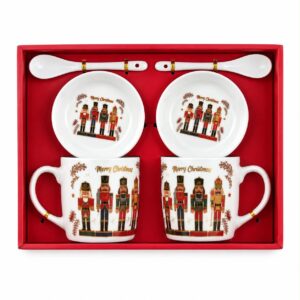 Christmas Nutcracker ceramic mug gift set