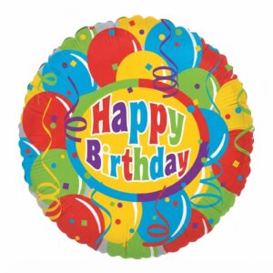 Colorful Happy Birthday Foil Balloon