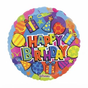 Colorful Happy Birthday Foil Balloon
