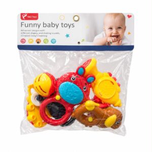 Funny Baby Rattle & Teether Toy Set