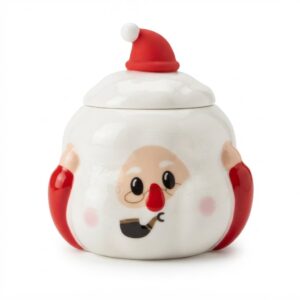 Christmas Santa Mug With Silicone Spoon