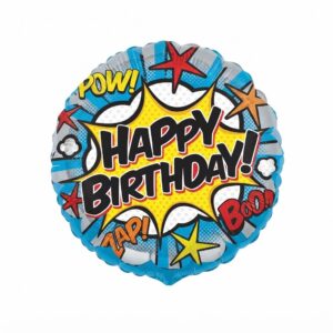Happy Birthday Comic Action Balloon