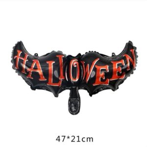 Black Bat Shaped Halloween Foil balloon