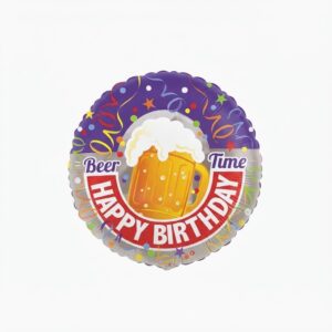 Beer Happy Birthday Foil Balloon